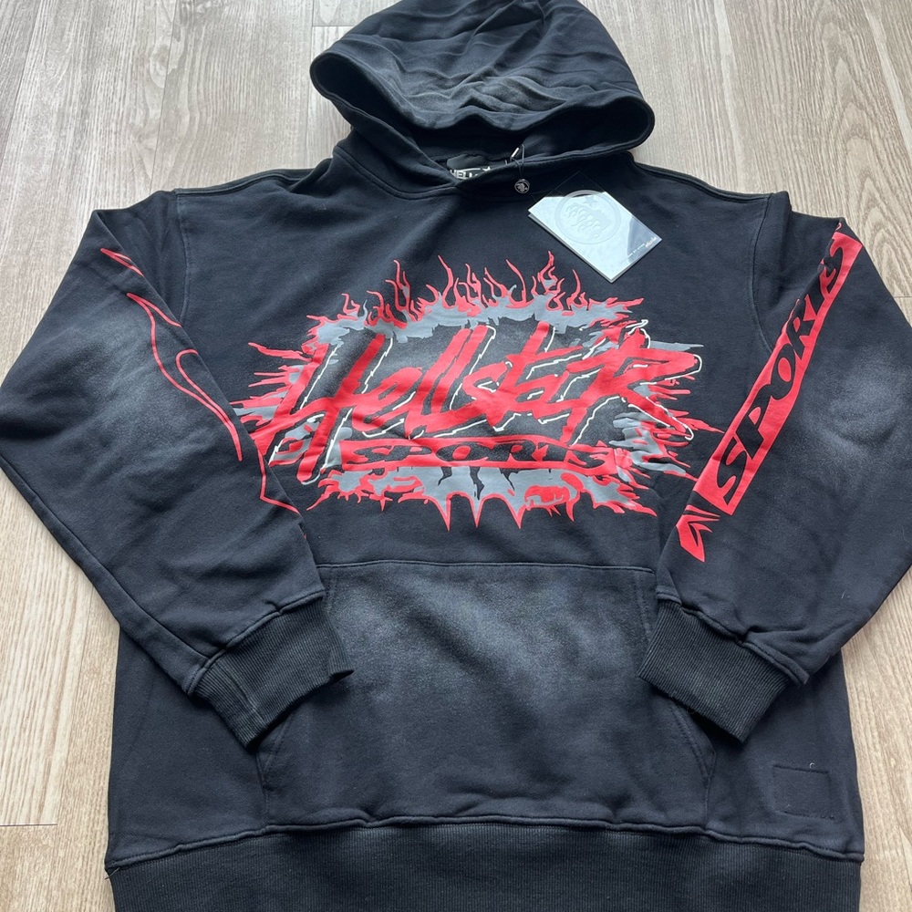 Hellstar Men's Black and Red Hoodie